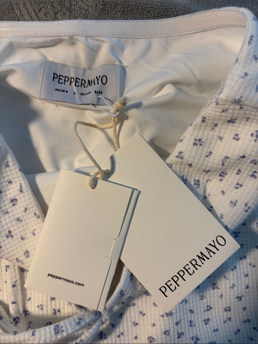 Peppermayo White Ribbed Tube Top - Picture 2 of 3